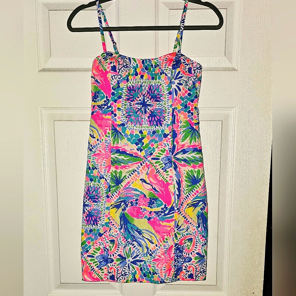 **BRAND NEW W/TAGS**Lilly Pulitzer Shelli stretch shift mini dress size 00